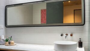 Cermin kamar mandi aesthetic
